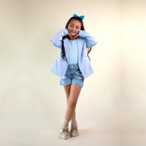 Blazer azul celeste